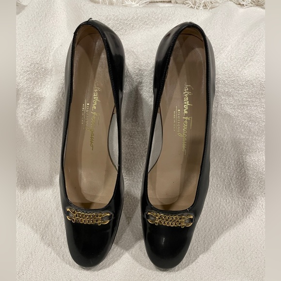 2 pairs Salvatore Ferragamo 9 AAAA Black Heeled Shoes - Picture 3 of 13